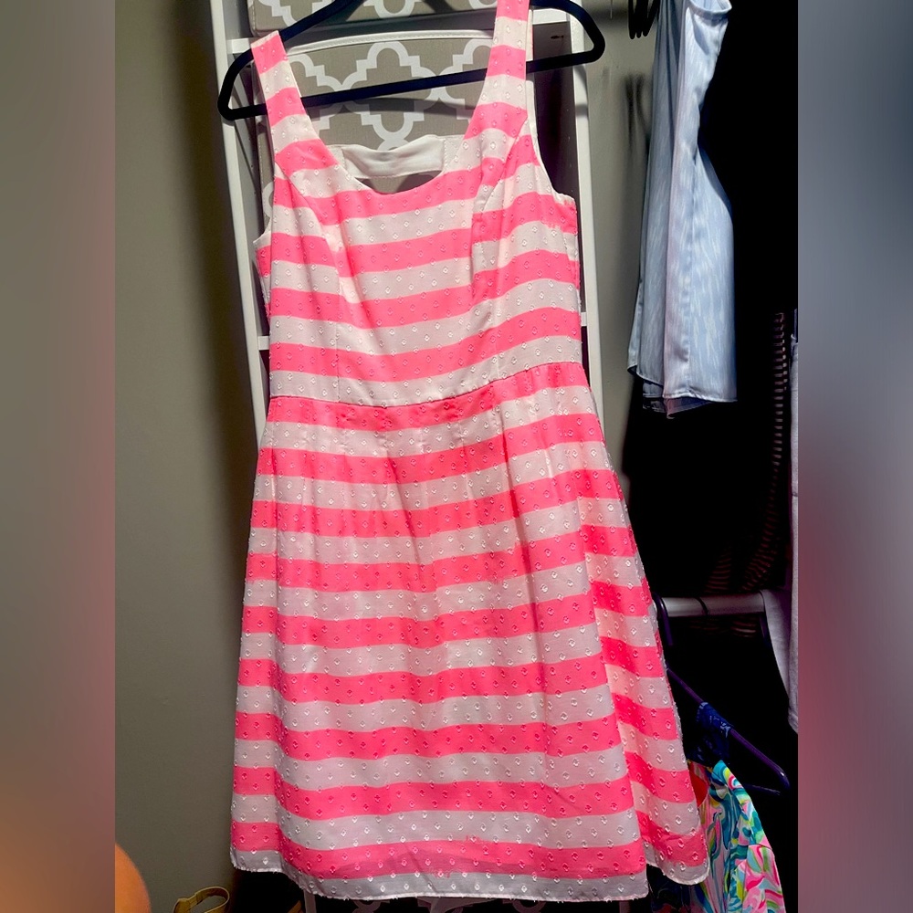 Lilly Pulitzer dress pink & white stripes